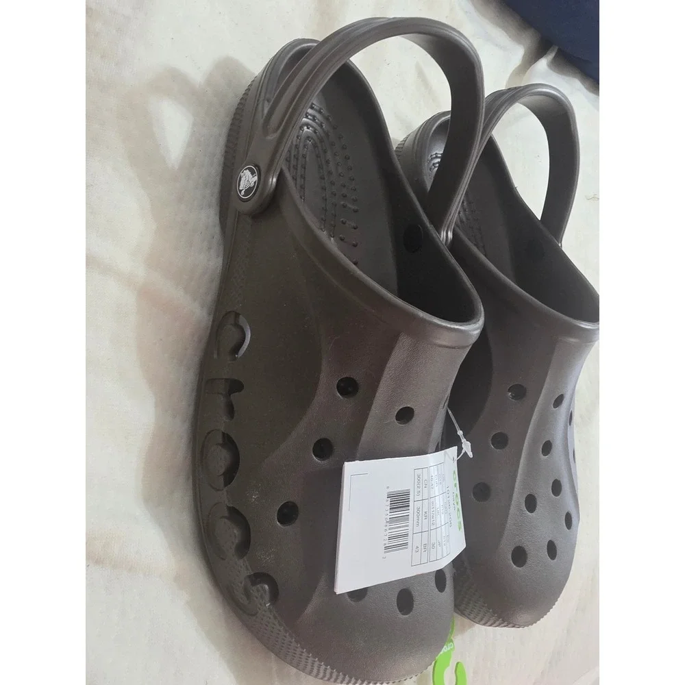 Crocs Baya Clogs Chocolate Brown Mens 12 Womens 14 Comfort Slip On 10126-206